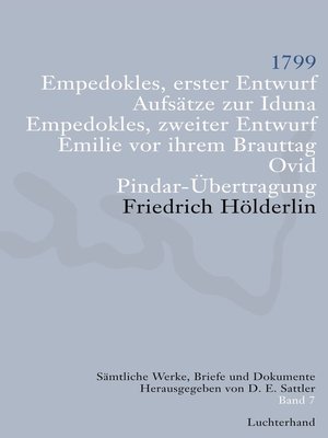 cover image of Sämtliche Werke, Briefe und Dokumente. Band 7